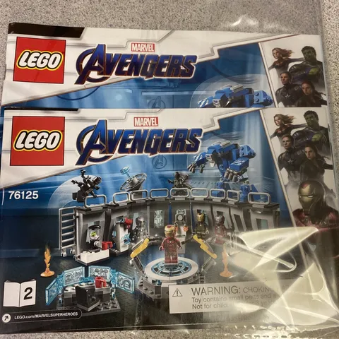 Lego Marvel Avengers 76125 Instruction Manual Booklet Only