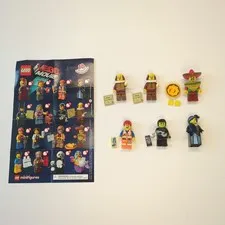 Lot of x6 The LEGO Movie Collectable Minifigures 2014 CMF Emmet Wyldestyle Taco