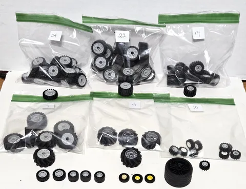 LEGO Tires and Wheels Various Sizes Over 250 Pieces!