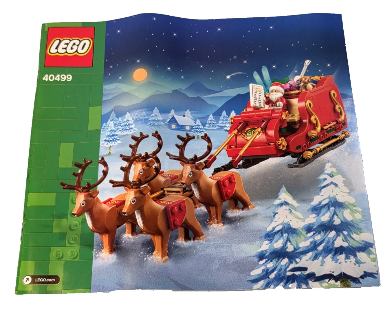 LEGO Seasonal 40499 Santa's Sleigh INST. BOOK ONLY New! ✨Ships Carefully & Flat