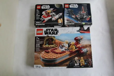 Lego Starwars 75264 Kylo Ren 75263 Y-wing 75271 Luke Skywalker UNOPENED BOXES