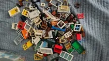 LEGO Doors & Window Panels Bulk Lot, 100+pcs Over 1lb Of Pieces