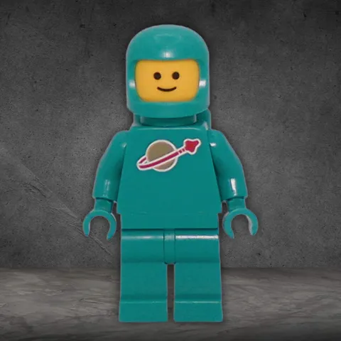 Lego 21358 Teal Spaceman Minifigure-Classic Vending Machine Set-Rare idea227 Lot