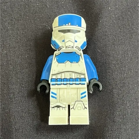 LEGO Blue & White Clone Trooper Minifigure Plastic Character Figure