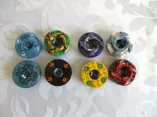 Lot of 8 LEGO Ninjago Spinners w/ 4 Character Toppers Spinjitzu Accessories