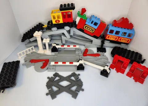 Lego Duplo Motorized Train Lot Multiple Switch Straight,Crossing & Curved Tracks