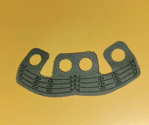 LEGO 24721 Minifigure Skirt Cloth Rounded Bottom w/ Armor Plates Pattern ᯓ 1PC