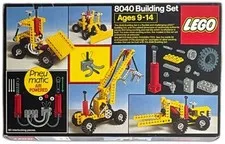 LEGO 8040 Technic Building Set Pneumatic Air Powered 1985 Complete Boxed