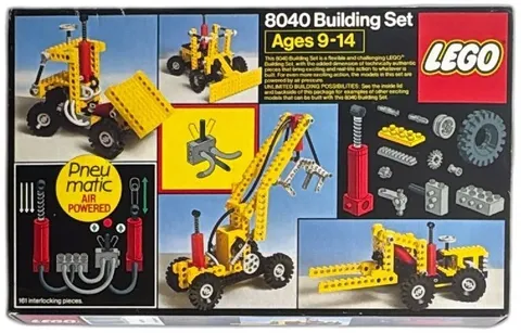 LEGO 8040 Technic Building Set Pneumatic Air Powered 1985 Complete Boxed