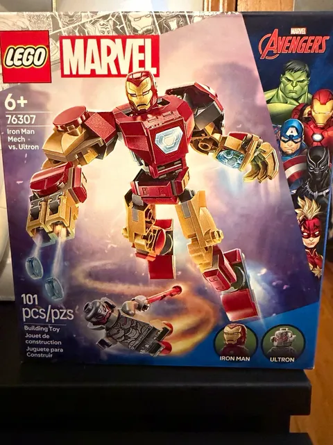 LEGO Marvel Iron Man Mech vs. Ultron 76307 Building Set 101 pcs Age 6+