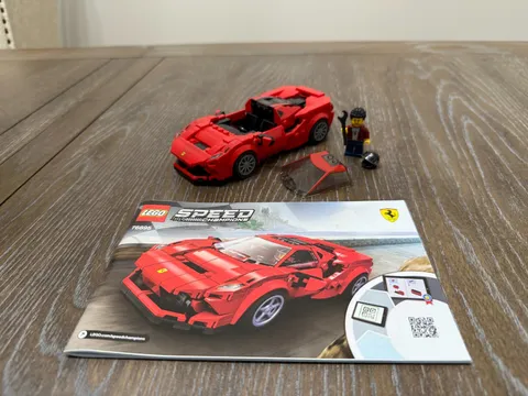 LEGO Speed Champions 76895 Ferrari F8 Tributo Complete Manual Retired