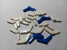 LEGO BULK LOT 18 MINIFIGURE UTENSIL BOOMERANG #25892 WHITE BLUE