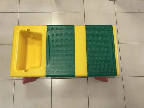 LEGO 1994 VINTAGE Lap Tray Table Building & Storage Bins w/ Fold up Legs 