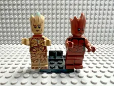 LEGO Marvel Super Heroes Minifigure - Groot lot of 2 - SH0836 /SH0501