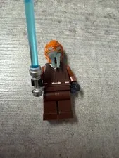 Lego Plo Koon - Dark Brown Robe, Tan Shirt, Plain Legs New