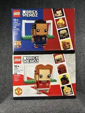 LEGO BrickHeadz FC Barcelona & Manchester United 40542 40541 Sealed NISB