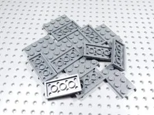 LEGO Lot of 15 Dark Bluish Gray 2x4 Plates BP