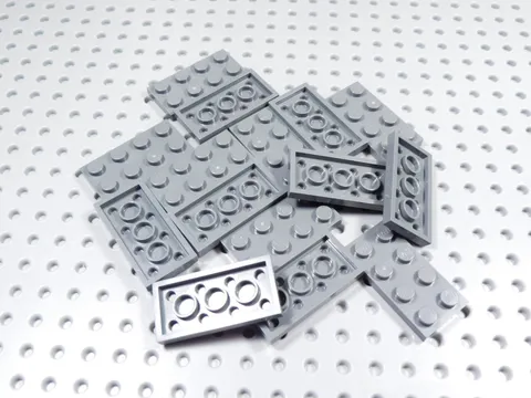 LEGO Lot of 15 Dark Bluish Gray 2x4 Plates BP