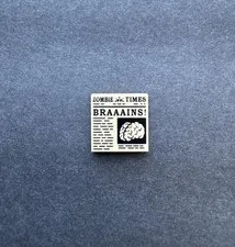 LEGO Newspaper 'ZOMBIE TIMES’ and ‘BRAAAINS!’ Pattern