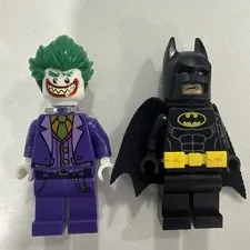 LEGO DC Super Heroes Batman & Joker Minifigure Lot 2012 SH016 SH005 Retired