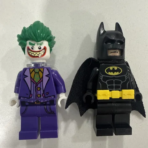 LEGO DC Super Heroes Batman & Joker Minifigure Lot 2012 SH016 SH005 Retired