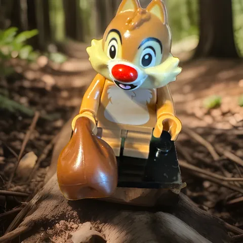 LEGO Disney Series 2 DALE the CHIPMUNK minifigure w/stand & checklist