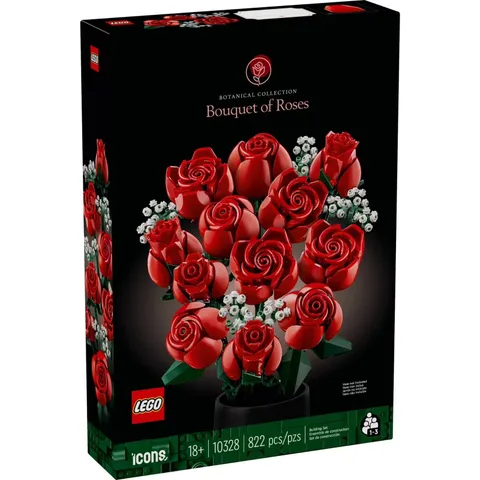 LEGO Icons Botanical Bouquet of Roses 10328 822pcs 18+ New in Box Sealed