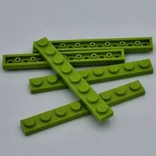 Lego - 5 Basic Lime 1 x 8 Studs 3460