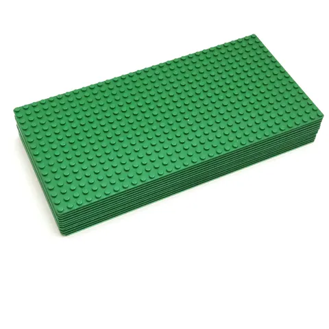 LEGO 16 x 32 Baseplate Lot 12 Green Thin Classic Base Plates Grass Land Floor