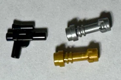 Lego Star Wars Minifig Weapons Lot-Blaster Gun-Silver And Gold Light Saber Hilts
