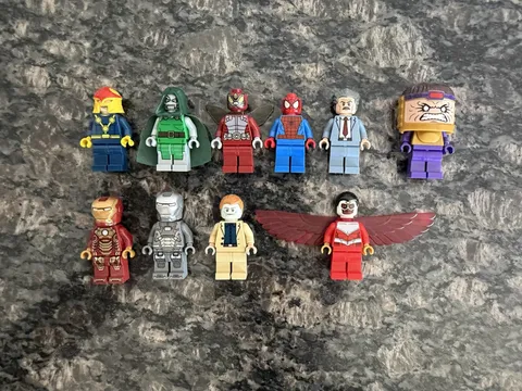 LEGO Marvel Minifigure Lot of 10 - Doctor Doom, Nova, MODOK, & More - Authentic