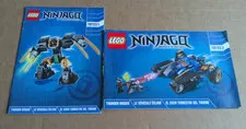 LEGO Instruction Booklets Ninjago Thunder Raider #70723/1-70723/2 Manuals ONLY!