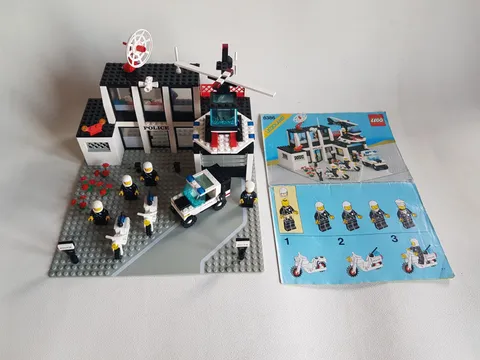 LEGO 6386 Police Command Base 1986 Complete incl Instructions 6386-1 Station