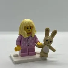 Lego Pink Pajama Girl Minifigure Collectible Series 20 CMF w/ Bunny
