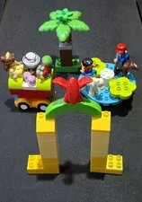 LEGO DUPLO Mixed Fairground & Park Lot - Carousel, Train/Wagon, Archway & Figure