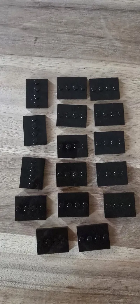 Minifigure Base Plate Stands Lot of  15 - 3 x 4 with 4 Center Studs - New Unused