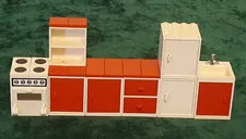 Lego Kitchen Cabinets With Sink & Stove - Part of Set 269 - VG