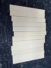 LEGO 4162 White Tile 1x8 - 12 Pieces