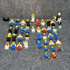 Vintage 1980 - 1990's Lot of 40!! LEGO Minifigures +  Accessories, Parts - Rare