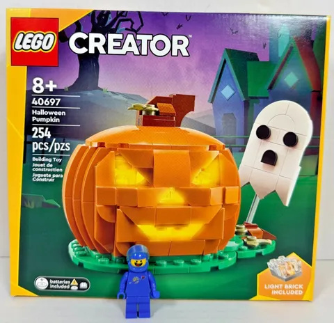 LEGO 40697 Creator Halloween Jack-o’-Lantern Pumpkin Light Up  New Sealed NISB