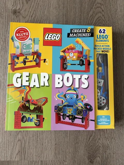 LEGO Gear Bots Klutz STEM Science Activity Book Kit Complete 62 PCs New In Box!!