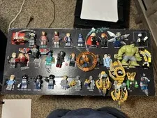 LEGO AVENGERS TOWER COMPLETE LOT OF ALL MINIFIGS + ALL SIDE BUILDS NO TOWER