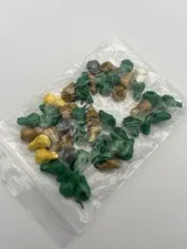 Lego Bag Of Frogs Green White Yellow Silver Great Condition