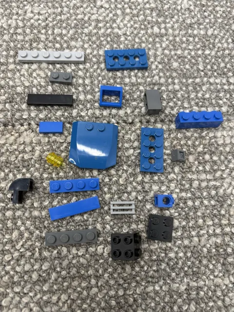 Lego Lot Black Blue Gray Random Set HTF Pieces Over 150 Pieces Replacements