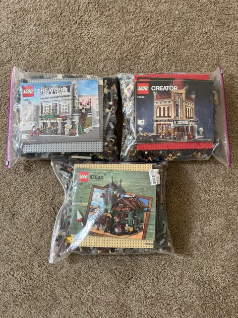 LEGO Collector Bundle - Palace Cinema, Paris Restaurant & Old Fishing Store