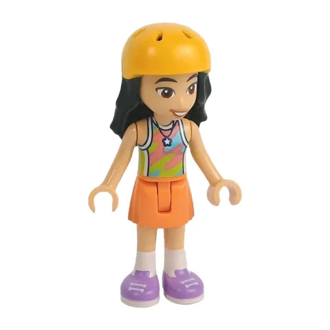 LEGO® Friends LIANN Minifigure™ Minidoll Bright Light Orange Helmet frnd0866
