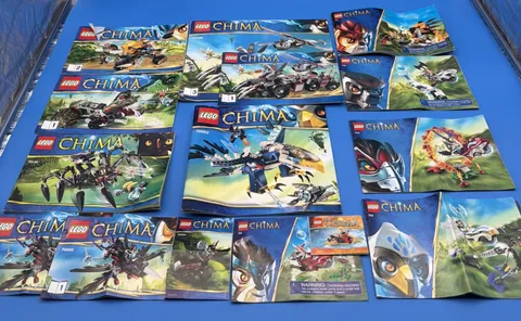Bulk Lot 15 LEGO Chima Instruction Manuals Booklets 70000, 70130, 70100, 70003