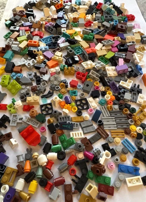 LEGO Bulk Lot Mixed Parts Bricks Accessories Random Colors Small Pieces 