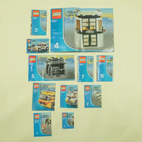 Lego City Instruction Manual Lot of 11 7236 7237 7245 7891 7892