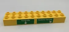Lego Duplo Block Specialty Disney Cars ROAD SIGN Truckville Radiator Springs